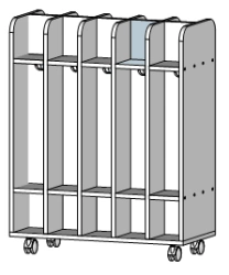 Floor towel rack