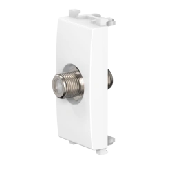 CADUCEUS ALING Experience Flush-mounted antenna socket SAT satellite single F/F, 1M, white, art. 74265.0
