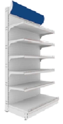 Wall-mounted shelving unit 2250 x 1000 x 500, mark "SPEKTR LLC".