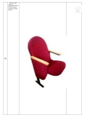Armchair, brand "Delta", size: 540*740*960 mm (W*H*H), seat cushion thickness: 100 mm.