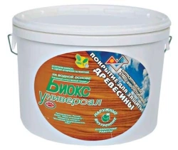 Decorative-textured, weather-resistant, antiseptic wood coating "Bioks Universal".