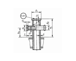 Bknecht type - IB (mortise one-tumbler) GOST 11265-73
