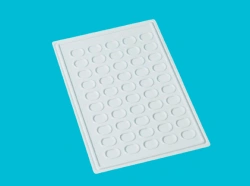 Single-use 50 well polymer immunoassay plate (white). Item No.: M-07