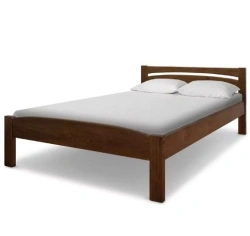 Double wooden bed