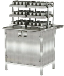 Shipboard hot and cold beverage dispensing racks SRSn