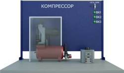 Laboratory installation for studying the operation of reciprocating compressor (PAHP-PC)