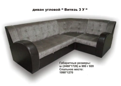 Corner sofa "Vityaz-3U" combined