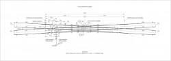 Double crossing arrowhead type P65 type 1/9 modernised Project 2869.00.000