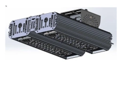 LED luminaire "Industrial Design MTM IoT" series CUBIC 120 Two modules Connection from sides 180 degrees Mounting CUB XO
