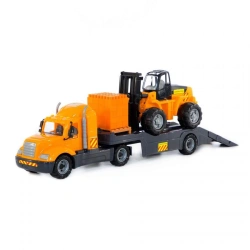 "Mike", Trailer Car + Autocar + Super-Mix Construction Set - 30 pieces on a pallet (in a net), item 55705