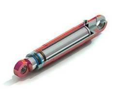 Piston hydraulic cylinders with double-sided rod: D of pistons from 25 to 400mm. , D rod from 8 to 300 mm, working pressure from