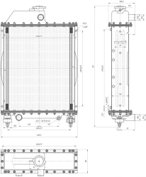 Water radiator 70ALP. 1301. 010