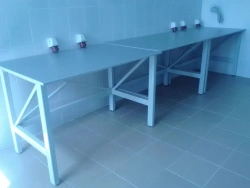 Table under equipment