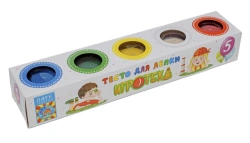 Playdough "Igroteca", 5 colours*90 grams