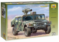Assembled model "ATGM "TOU" on the base of American military vehicle",