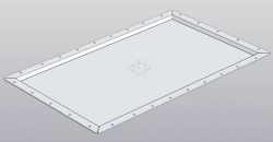 Aluminium cover RSBG.735412.007