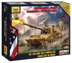 Assembled model "American self-propelled howitzer M-109 A2"