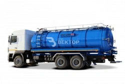 Vacuum tank truck MB 4680G4-40 on chassis MAZ 6312C5, 6312C9, 6312E9, 631228