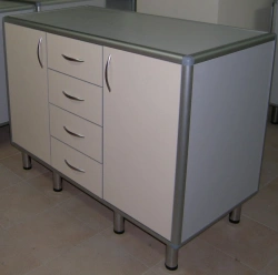 Laboratory table and cabinet