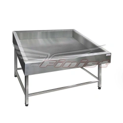 Display case for displaying products on ice