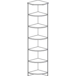 Office corner shelving unit model ST 01