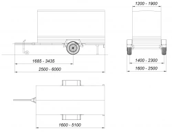 Car trailer (up to 750 kg) - Trailer76 71797