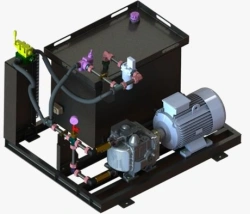 Hydraulic stations in marine version with "MGS" technical condition diagnostics system