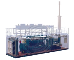 Gas piston power station GE20 in block-container version