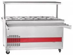 Refrigerated high-temperature display counter with neutral cabinet ???(?)-70??-01-??