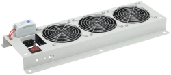FM35-32M ITK Fan panel with switch and thermostat 3 modules grey