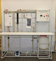 Typical set of training equipment "Study of heat transfer at forced flow of liquid in a pipe" ELB-171.026.02