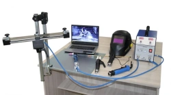 Low-ampere arc welder's simulator