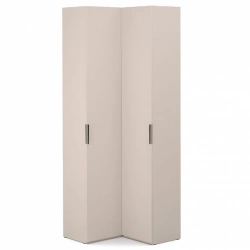 "SOHO" FHA-02.DS, Corner cupboard. 400/400, faceted (corner +1dv.FCC, 5 shelves) (beige) from the set of modular furniture "SOHO