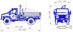 Dump trucks with diesel engine, GVW over 3,5 tonnes but not more than 12 tonnes type 47192 modifications : 37193N on GA chassis