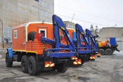 Special-purpose motor vehicles - (mobile workshop/truck laboratory van with flatbed) type 6YN31, Mo.