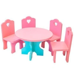 Doll's furniture "Table with chairs" (Art. KM-03)