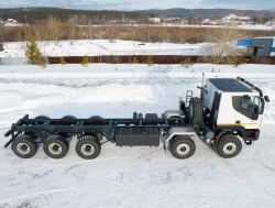 Chassis 10x10 AMT N.V. 832944, Wheel arrangement 10x10 (Russian components: Cab 5801306459, Frame 33000074350, Cab painting