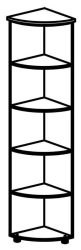 Corner cupboard 4108 Series "Rhythm"