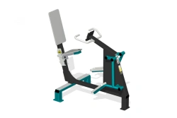 Horizontal outdoor exercise bike with inertia-free loading mechanism