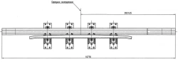 Cross rail with counter rail of project 2519.05.000.00