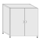 Cabinet for documents metal thick. 0,6mm ShK-2(m)