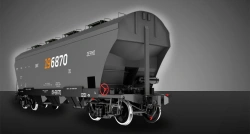 Hopper wagon of hopper type for grain transport model 19-6870