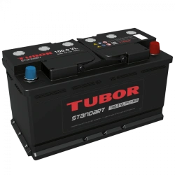 Accumulator battery starter lead-acid TUBOR STANDART 6ST-100.1(0) VL