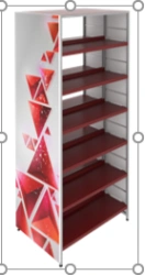 Metal shelving unit