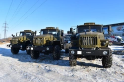 Special container truck on URAL 4320-18 chassis, GIRD make. Type 5849N2. Modification 5849N2-0000061.Execution load
