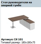 "CITY" Support table decorative panel article SI 503