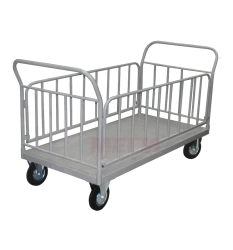 TMG-01-MSK(MSC-545) Trolley for transporting medical cargoes with two handles and removable side barriers made of steel