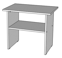 Wooden furniture for preschools: Play module "Coffee table"