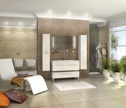 Cabinet under sink Aquaton Madrid 120 M 2 drawers white 1A170301MA0101.A170.3.01M.A01.0