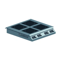 Induction cooker four-burner horizontal MV PI-4